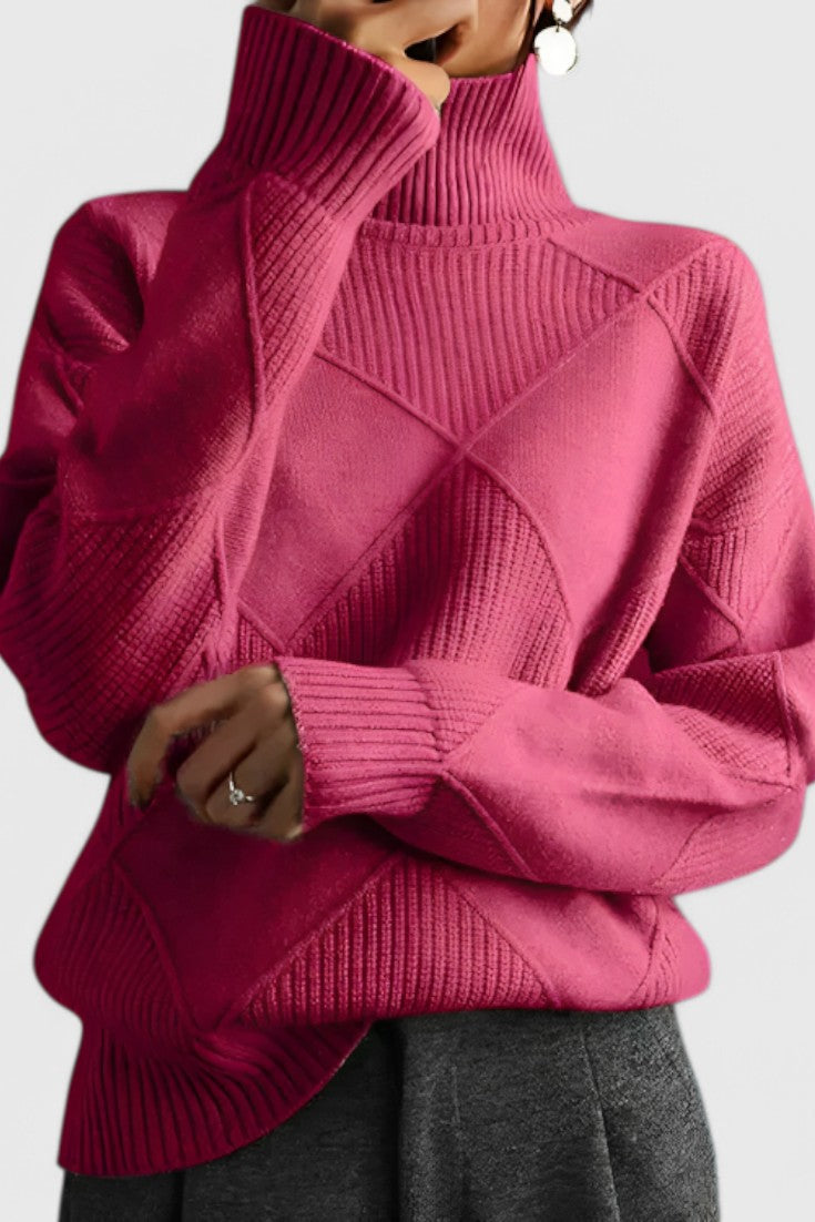 Orivé™ Jasmine Jersey de Cuello Alto de Cachemira