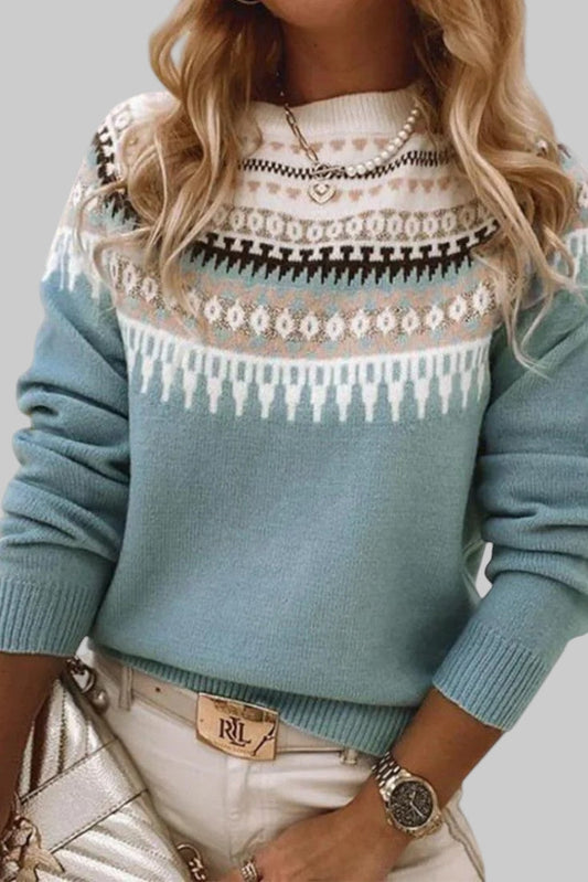 Orivé™ Gemma Jersey de Cuello Redondo Texturizado