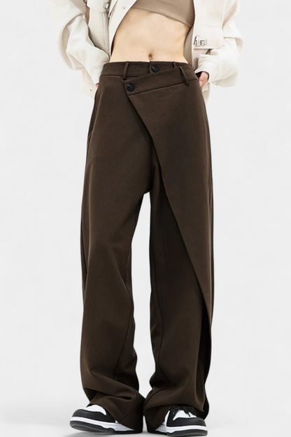 Orivé™ Paloma Pantalones Rectos con Drapado Moderno