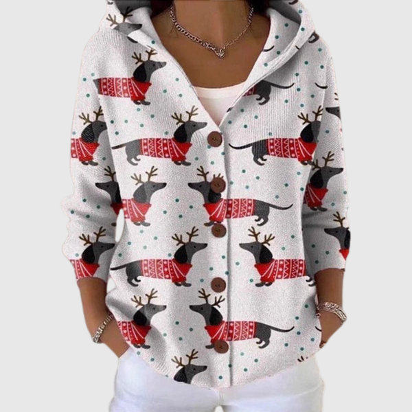 Amparo | Chaqueta de Punto con Capucha