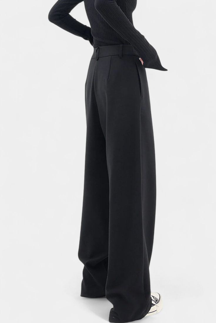 Orivé™ Paloma Pantalones Rectos con Drapado Moderno