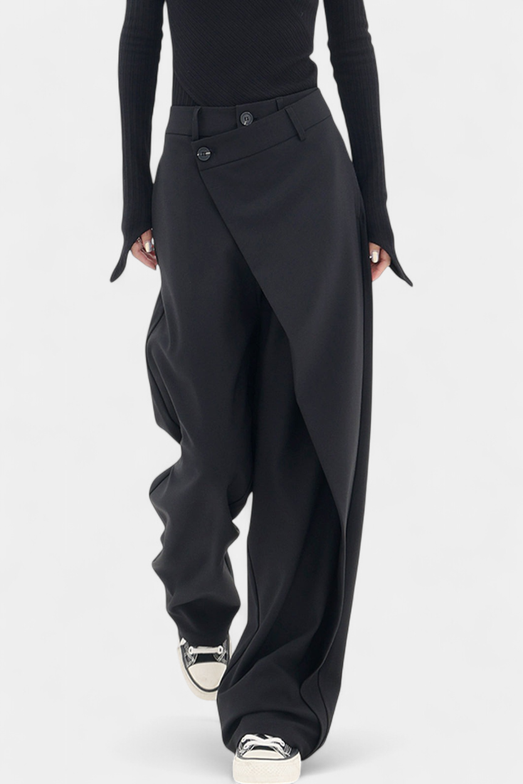 Orivé™ Paloma Pantalones Rectos con Drapado Moderno