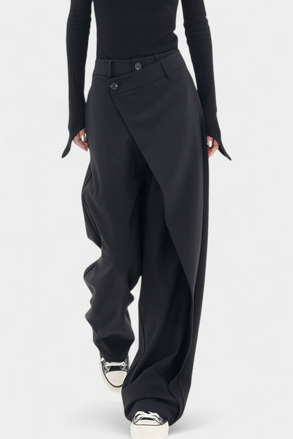 Orivé™ Paloma Pantalones Rectos con Drapado Moderno