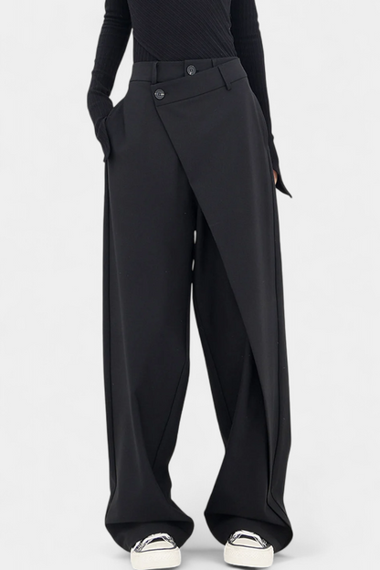 Orivé™ Paloma Pantalones Rectos con Drapado Moderno