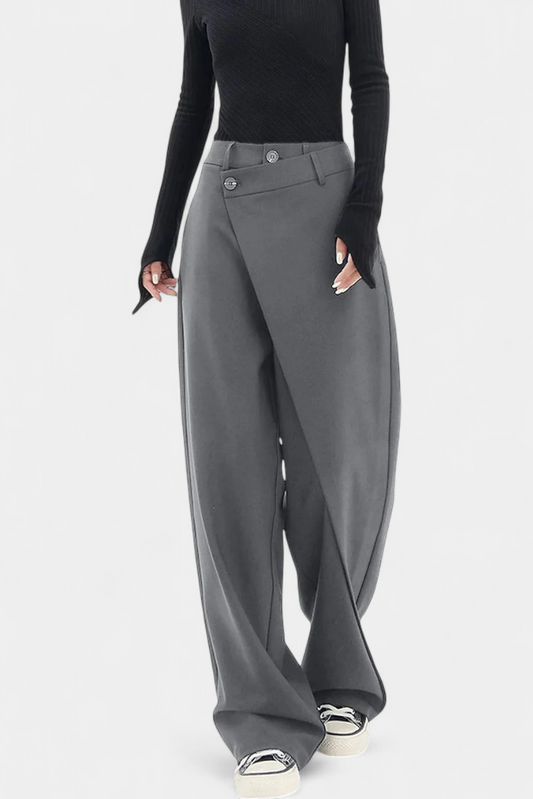 Orivé™ Paloma Pantalones Rectos con Drapado Moderno