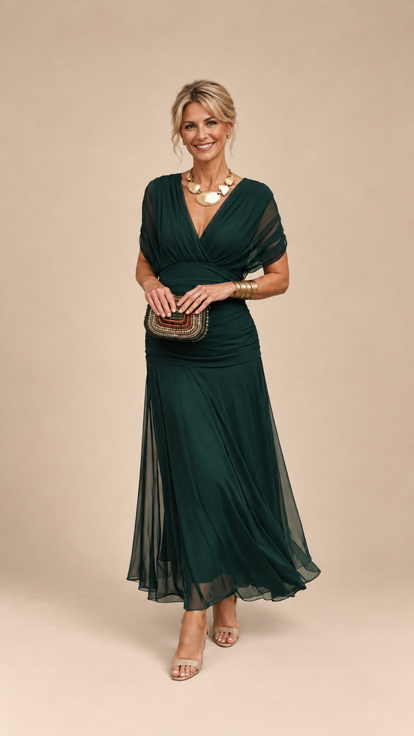 Mikaela | Vestido Maxi de Hombros Descubiertos