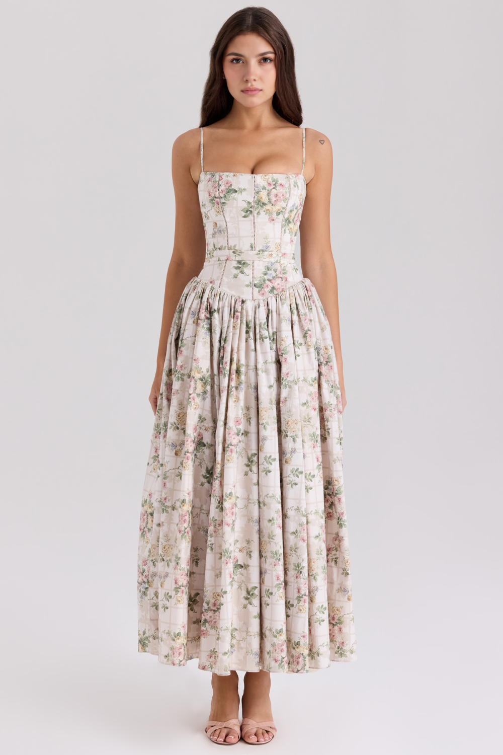 Beige Floral / L