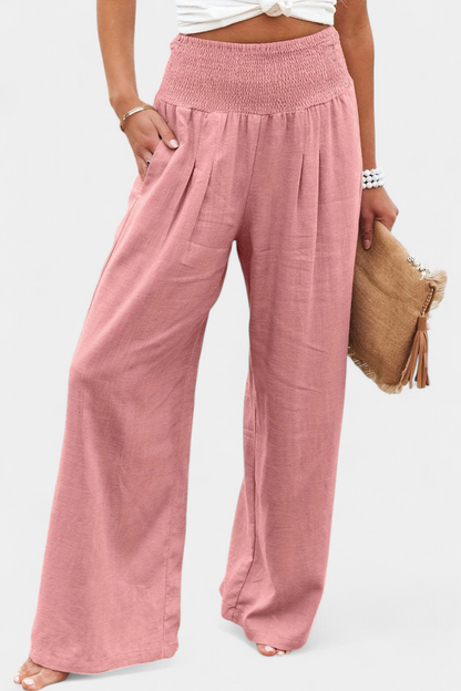 Orivé™ Lexia Pantalón de Algodón y Lino con Corte Fluido y Elegancia Natural
