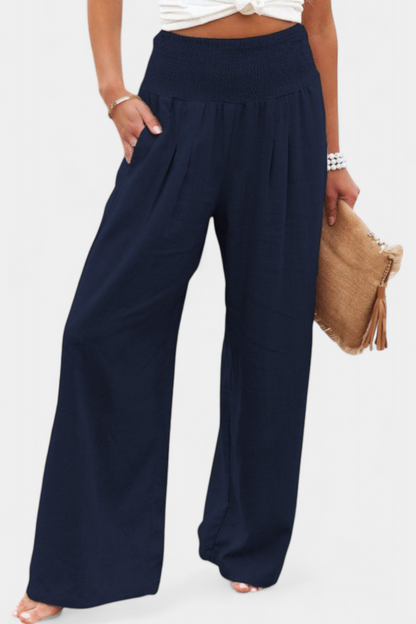 Orivé™ Lexia Pantalón de Algodón y Lino con Corte Fluido y Elegancia Natural
