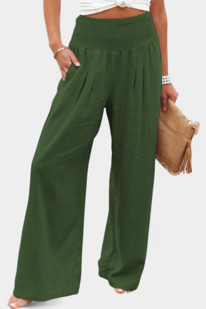 Orivé™ Lexia Pantalón de Algodón y Lino con Corte Fluido y Elegancia Natural