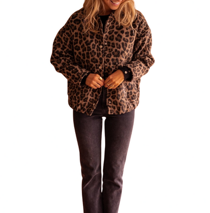 Orivé™ Isa Chaqueta Corta con Estampado de Leopardo