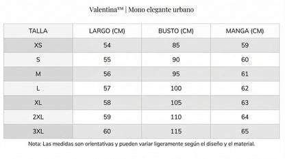 Valentina™ | Mono elegante urbano