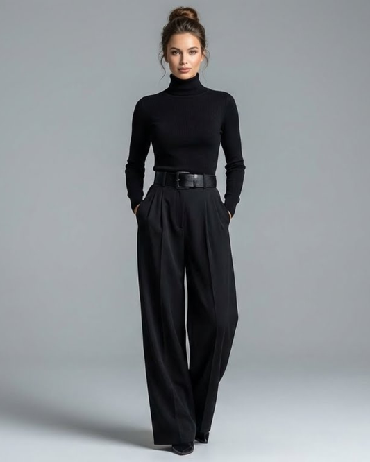 Orivé™ Julia Conjunto de cuello alto y pantalón recto