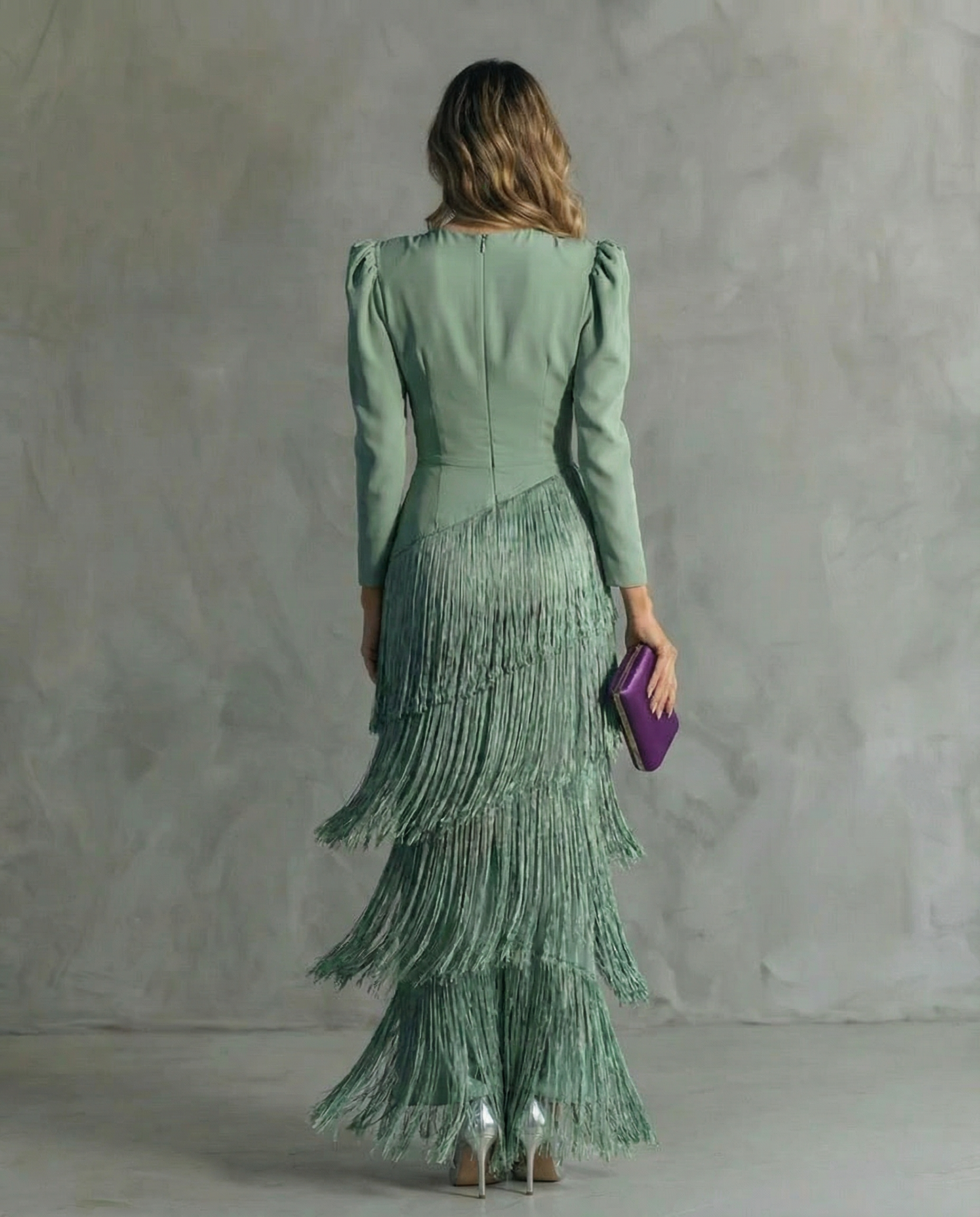 Orivé™ · Vestido elegante con mangas de flecos