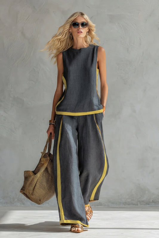 Leila | Set Elegante de Dos Piezas en Lino Premium