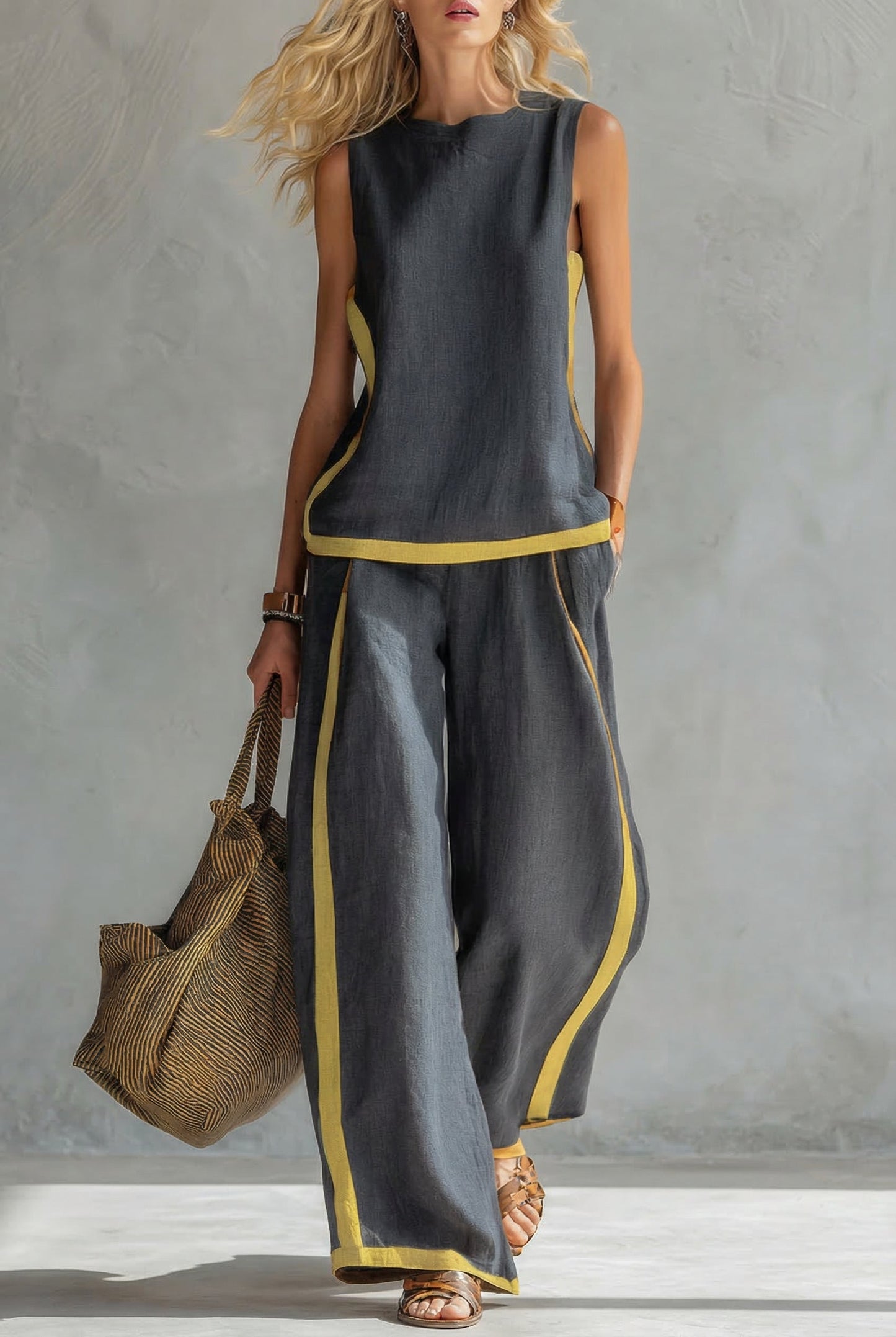 Leila | Set Elegante de Dos Piezas en Lino Premium