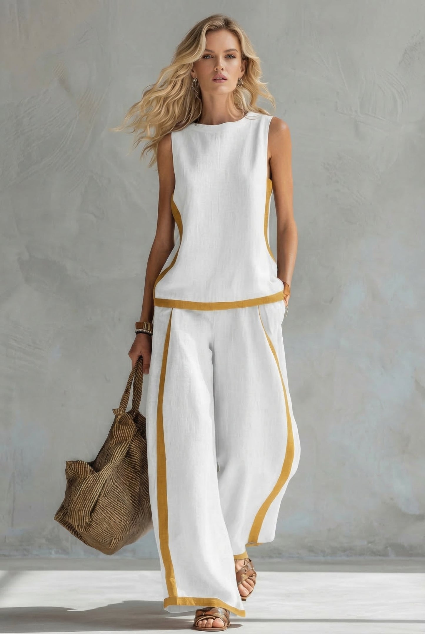 Leila | Set Elegante de Dos Piezas en Lino Premium