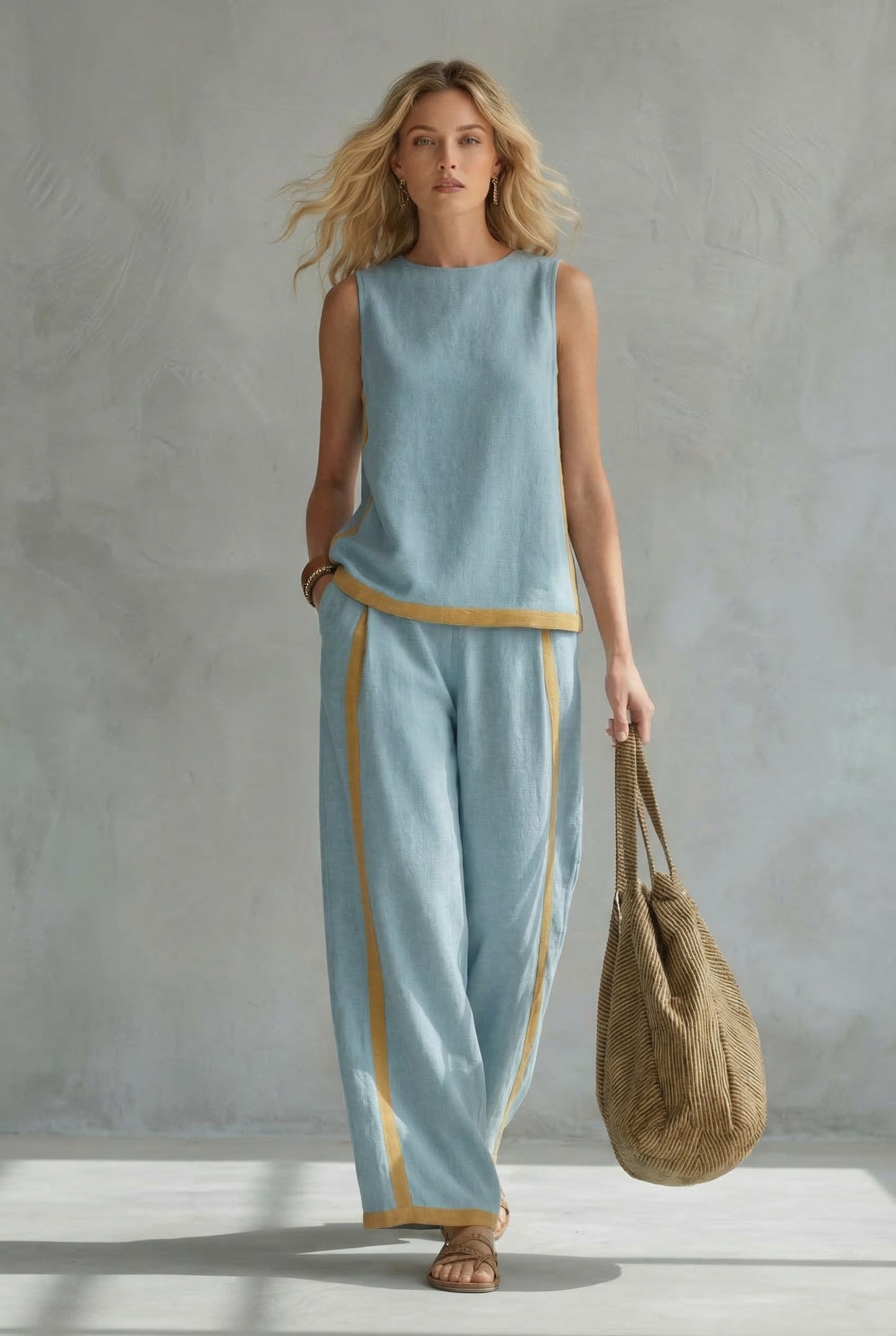 Leila | Set Elegante de Dos Piezas en Lino Premium