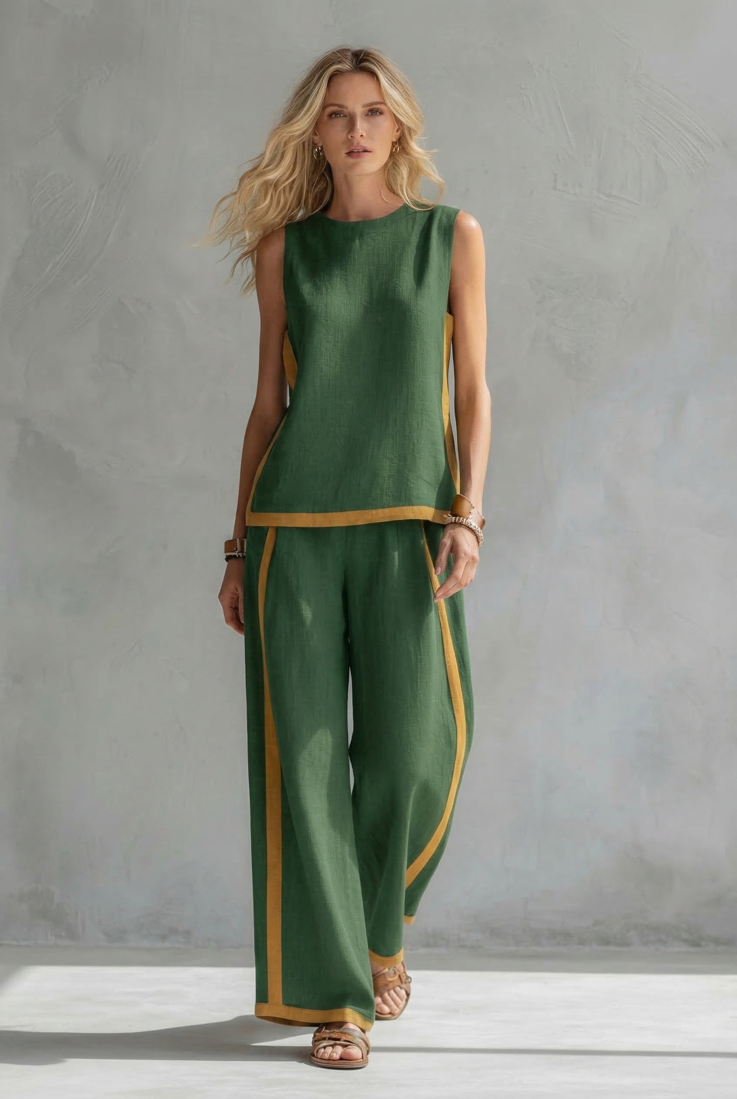 Leila | Set Elegante de Dos Piezas en Lino Premium