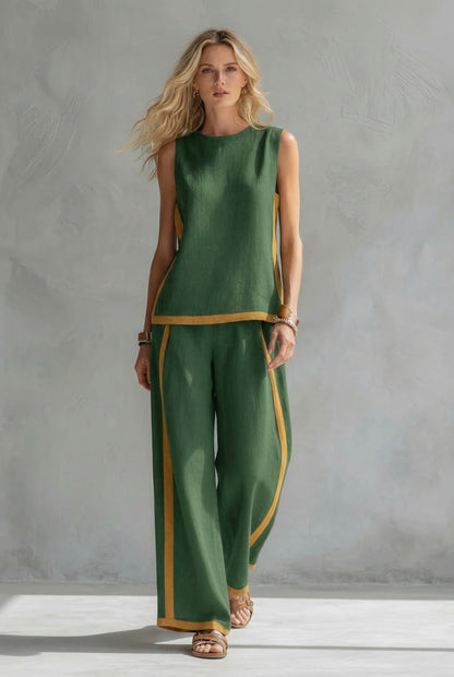 Leila | Set Elegante de Dos Piezas en Lino Premium