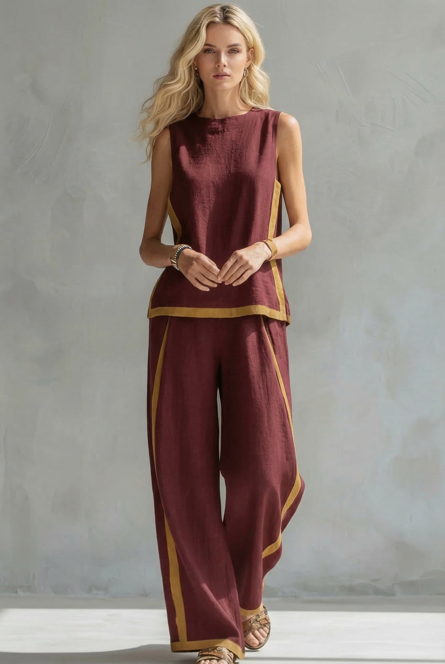 Leila | Set Elegante de Dos Piezas en Lino Premium