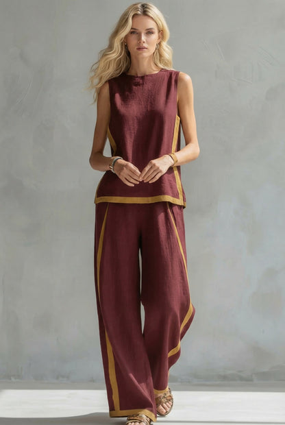 Leila | Set Elegante de Dos Piezas en Lino Premium