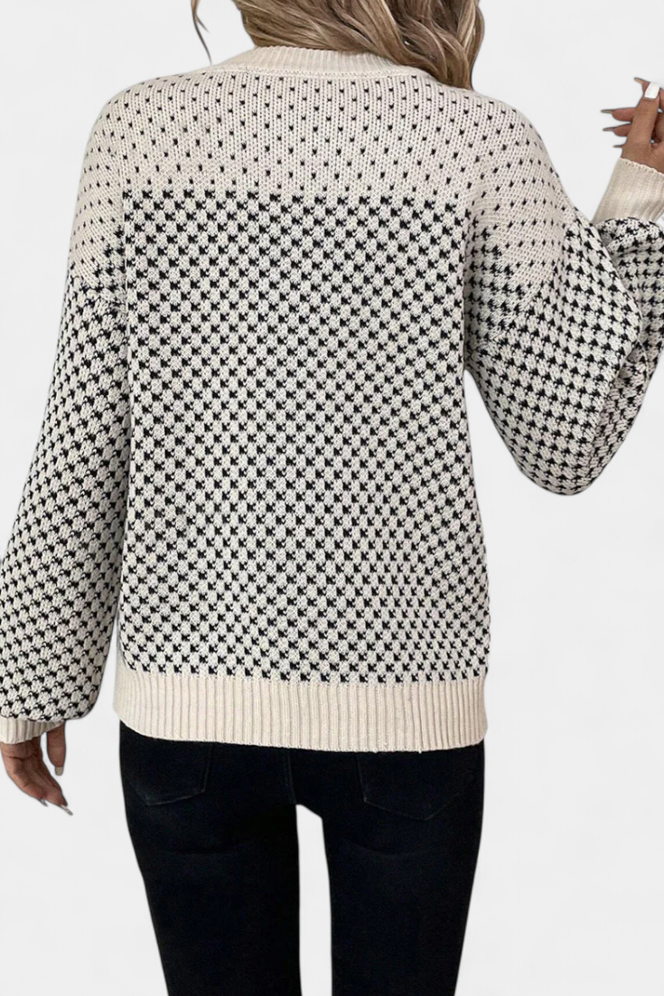 Orivé™ Rachael Jersey de Cuello Redondo en Bloques de Color