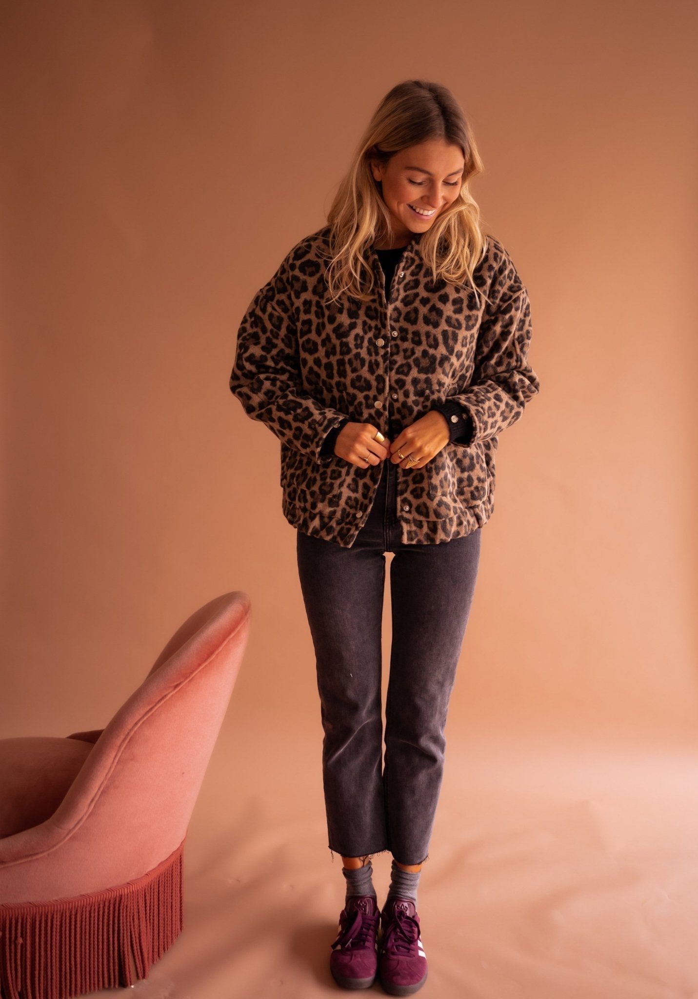 Orivé™ Isa Chaqueta Corta con Estampado de Leopardo