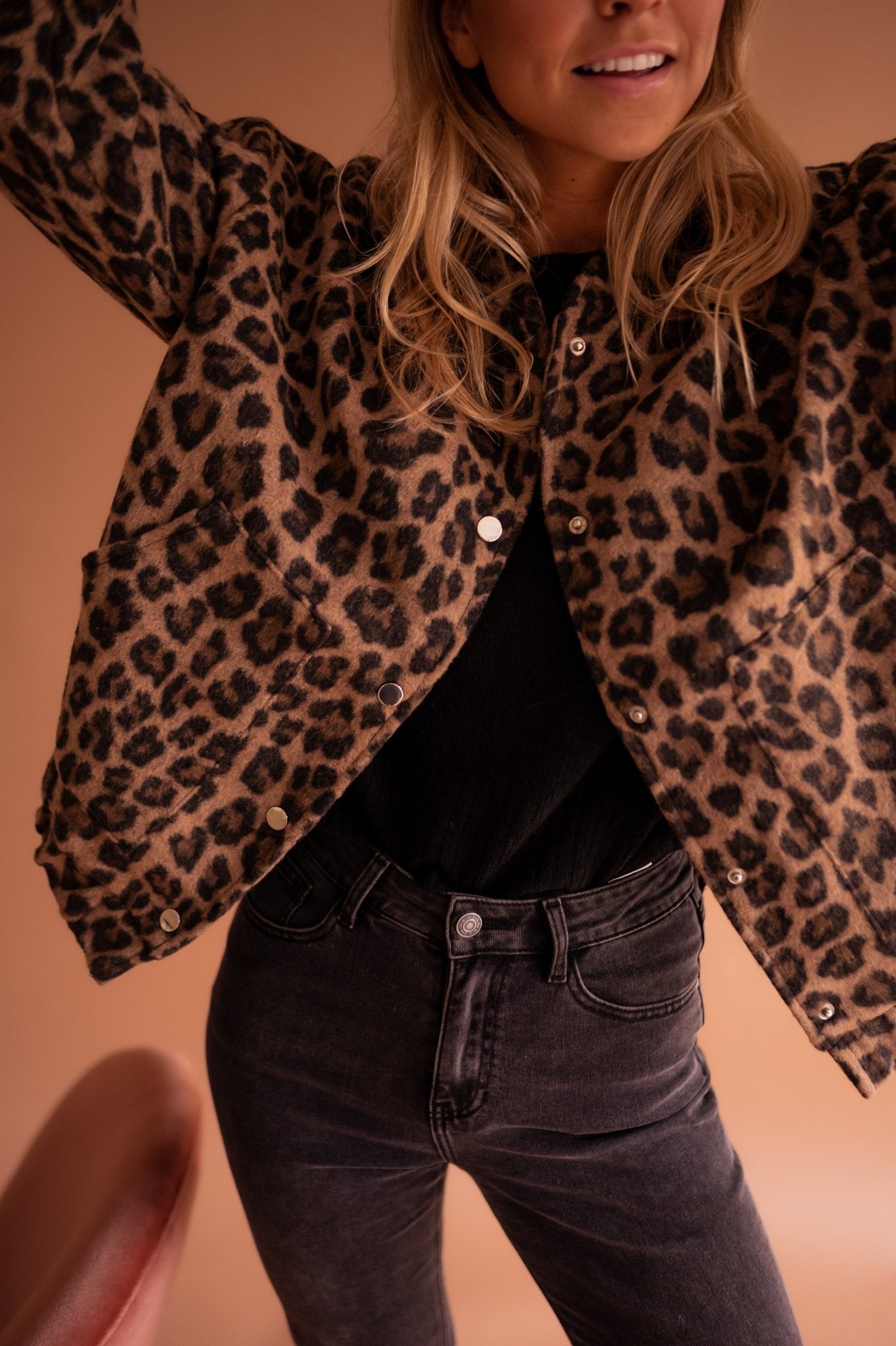 Orivé™ Isa Chaqueta Corta con Estampado de Leopardo