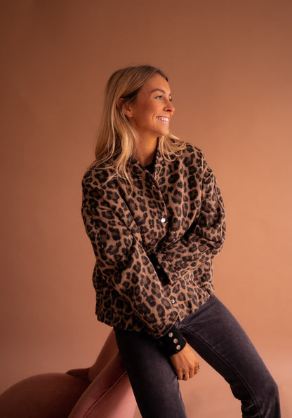 Orivé™ Isa Chaqueta Corta con Estampado de Leopardo