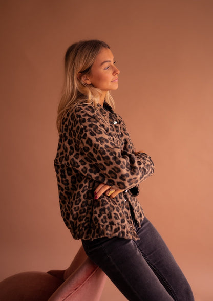 Orivé™ Isa Chaqueta Corta con Estampado de Leopardo