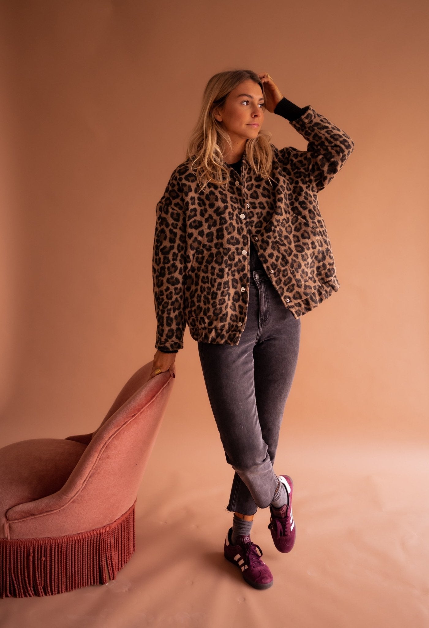 Orivé™ Isa Chaqueta Corta con Estampado de Leopardo