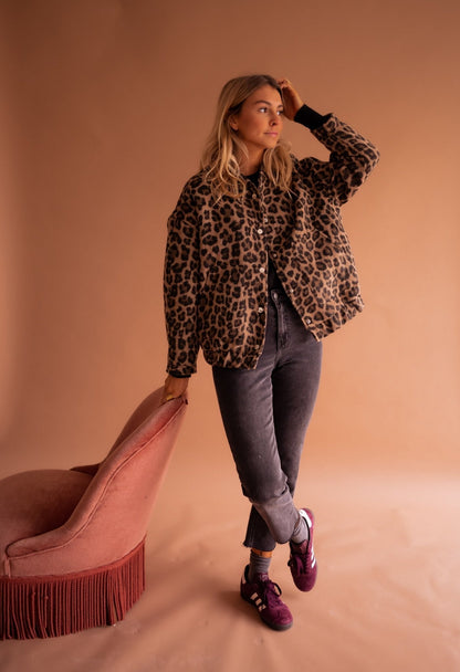Orivé™ Isa Chaqueta Corta con Estampado de Leopardo