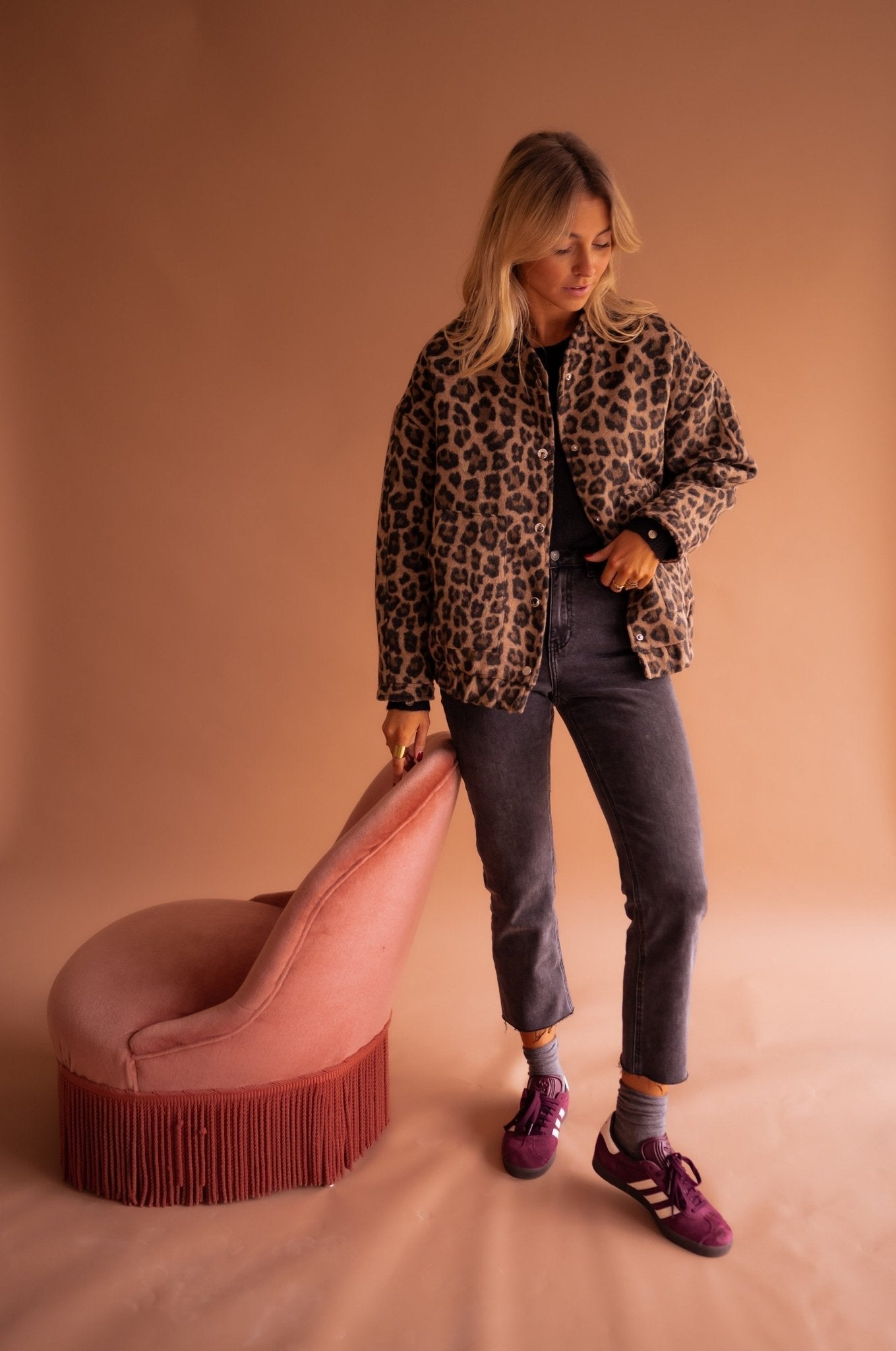 Orivé™ Isa Chaqueta Corta con Estampado de Leopardo