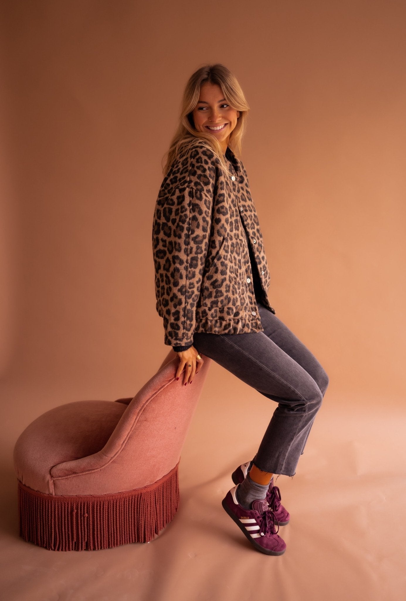 Orivé™ Isa Chaqueta Corta con Estampado de Leopardo