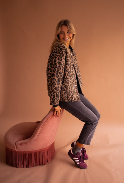 Orivé™ Isa Chaqueta Corta con Estampado de Leopardo