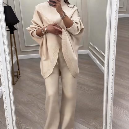 Orivé™ Conjunto Oversize Asimétrico de Punto -  Máximo confort